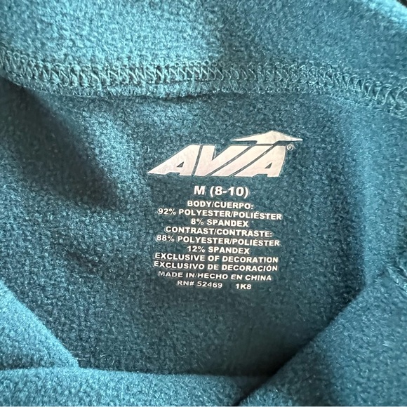 Avia Ladies Active Long Sleeve Fleece Lined Pullover hooded Active Shirt Medium - Picture 6 of 7